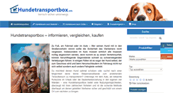Desktop Screenshot of hundetransportbox.info